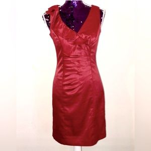 Beautiful red dress by Allen B. By Allen Schwartz